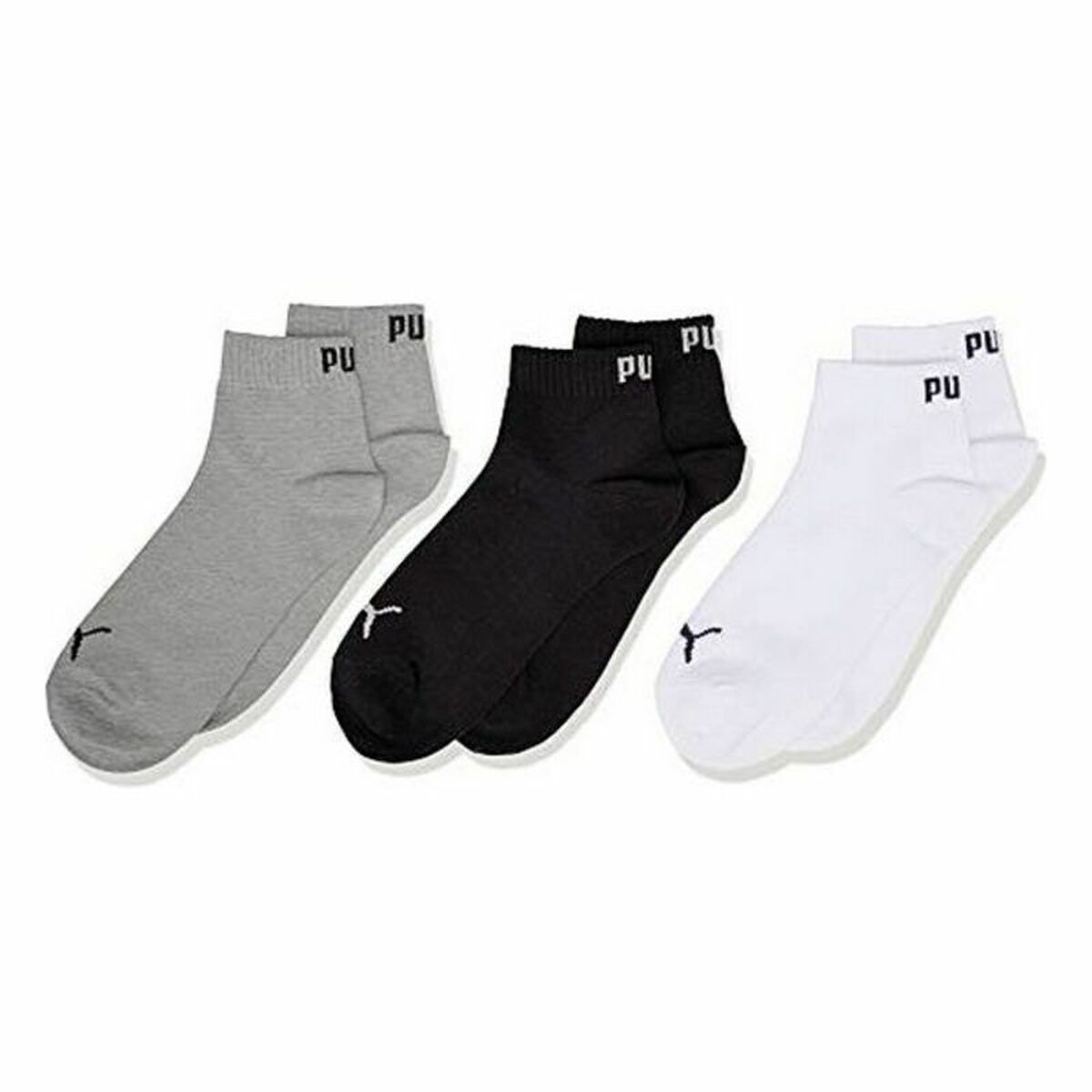 Puma KIDS QUARTER Sports Socks (3 pairs)-3