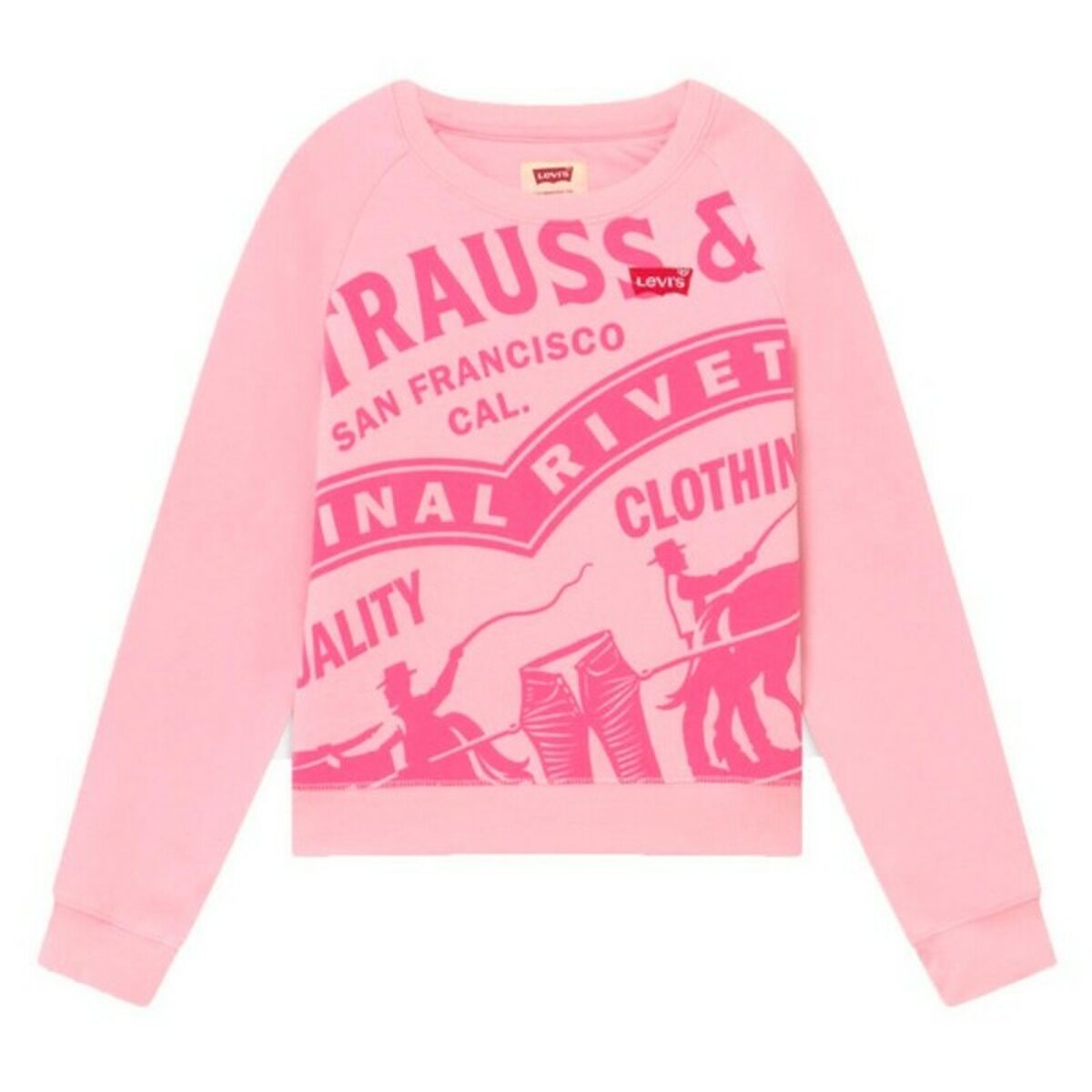 Levi's балалар төсемі HIGH RISE RAGLAN
