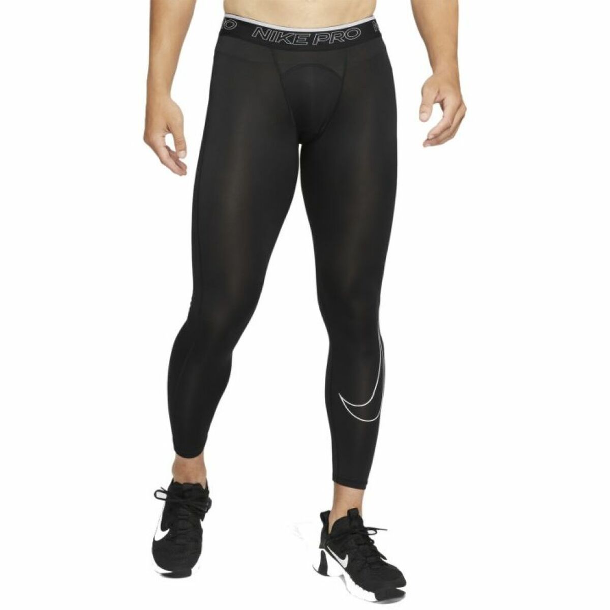 Мужские спортивные колготки NP DF TIGHT  Nike  DD1913 010  Чёрный-3