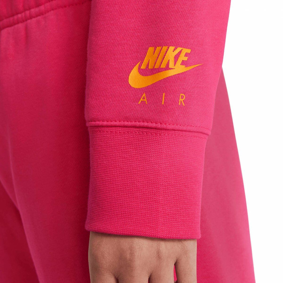 Толстовка с капюшоном для девочек  CROP HOODIE  Nike DM8372 666  Розовый-5