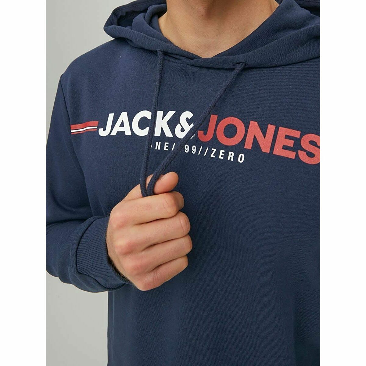 Толстовка с капюшоном мужская Jack & Jones JCOFREDERICK Тёмно Синий-5
