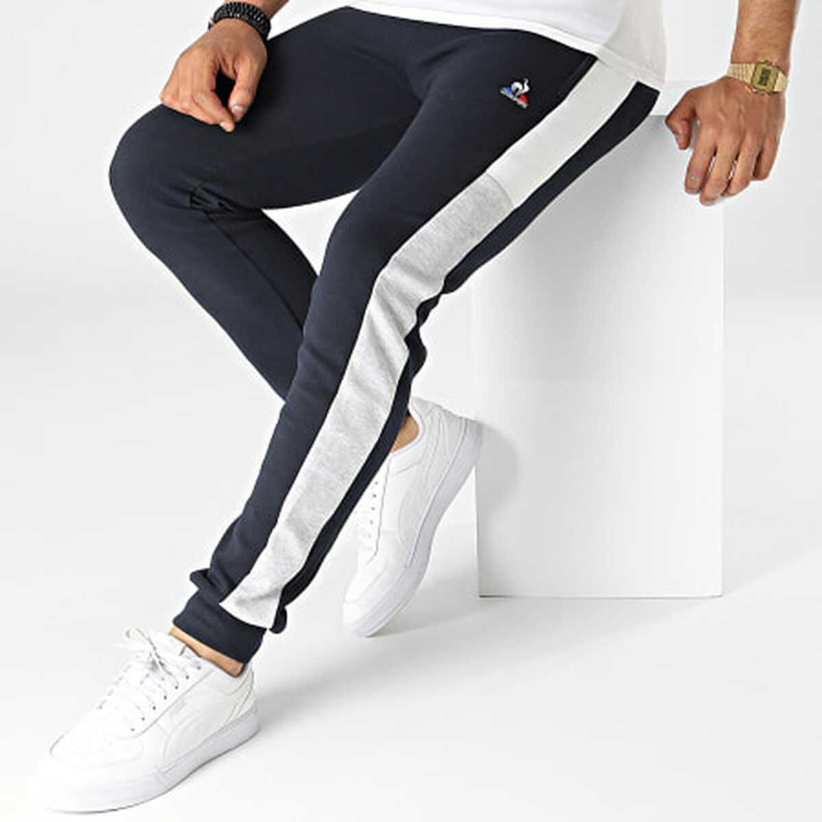 Штаны для взрослых Le coq sportif Мужской Тёмно Синий-2