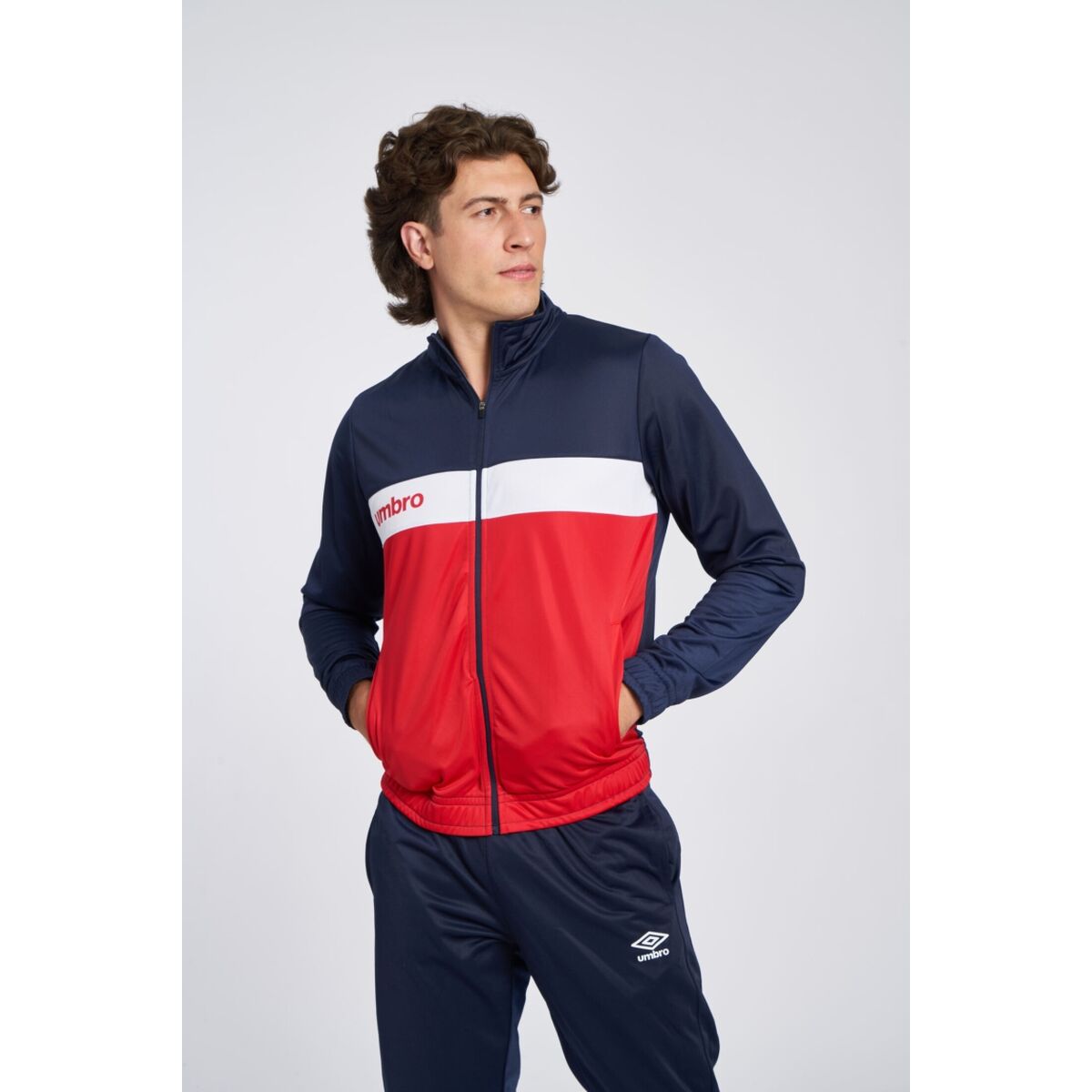 Мужская спортивная куртка Umbro FW 66214U LKE Тёмно Синий-2