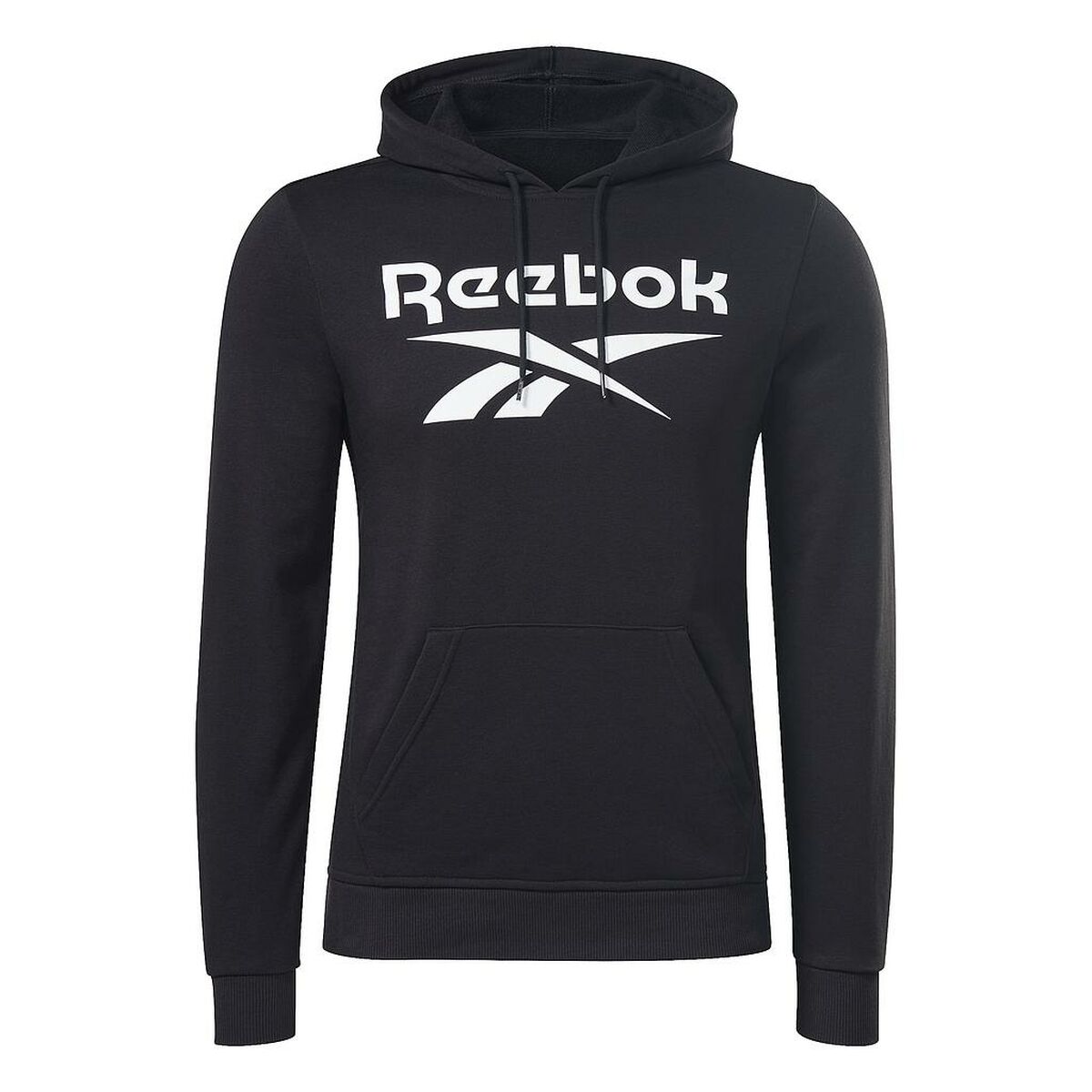 Felpa con cappuccio maschile Reebok I FT BIG LOGO OTH H54788 Nero