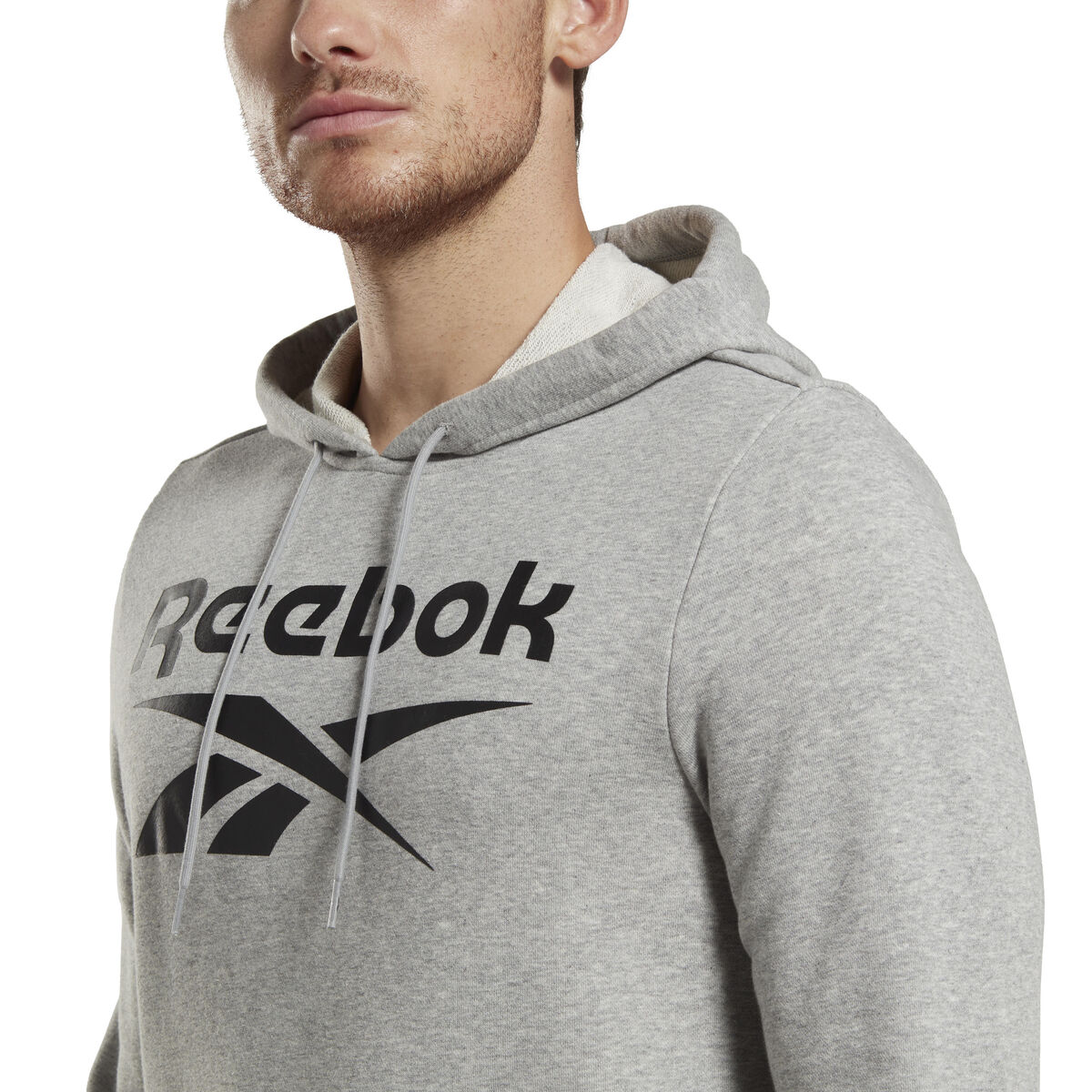 Men's Hoodie Reebok FT BIG LOGO OTH HZ8786 Grey-3