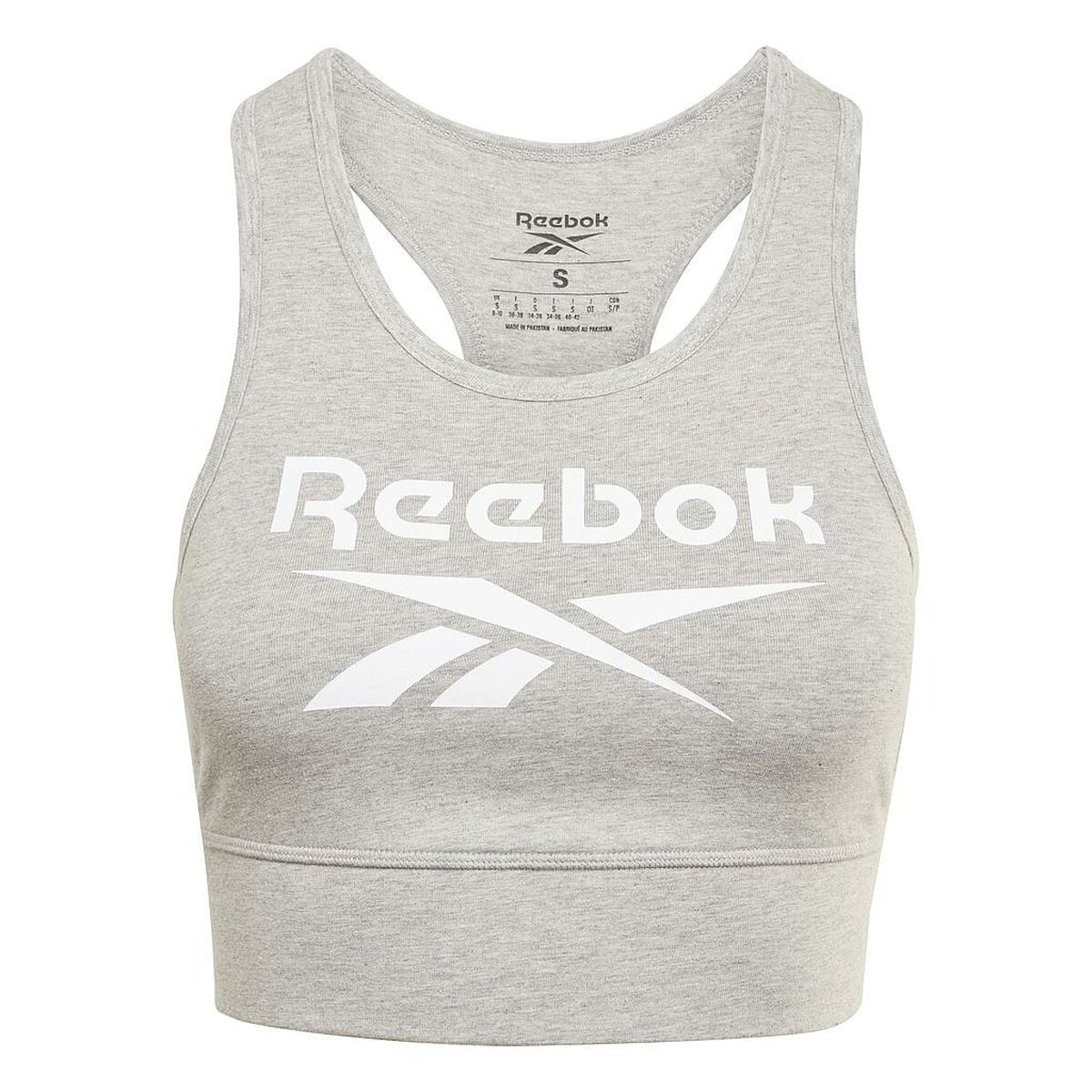 Reebok BRALET女子运动顶部GR9393灰色-4