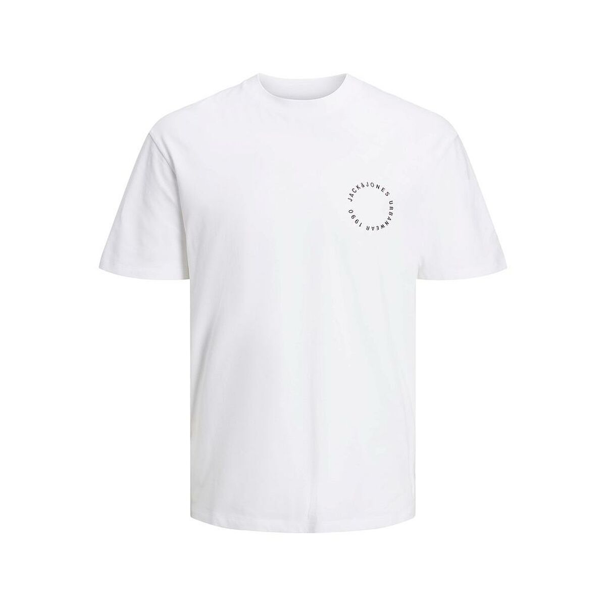 Maglietta a manica corta maschile Jack & Jones JJSUNSET TEE SS CREW NECK 12221013 Bianco