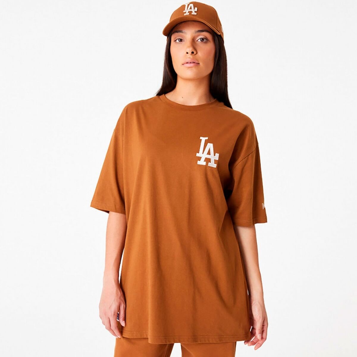 Men's Short Sleeve T-Shirt New Era TEE LOSDOD TPNSTN 60416427 Brown-2