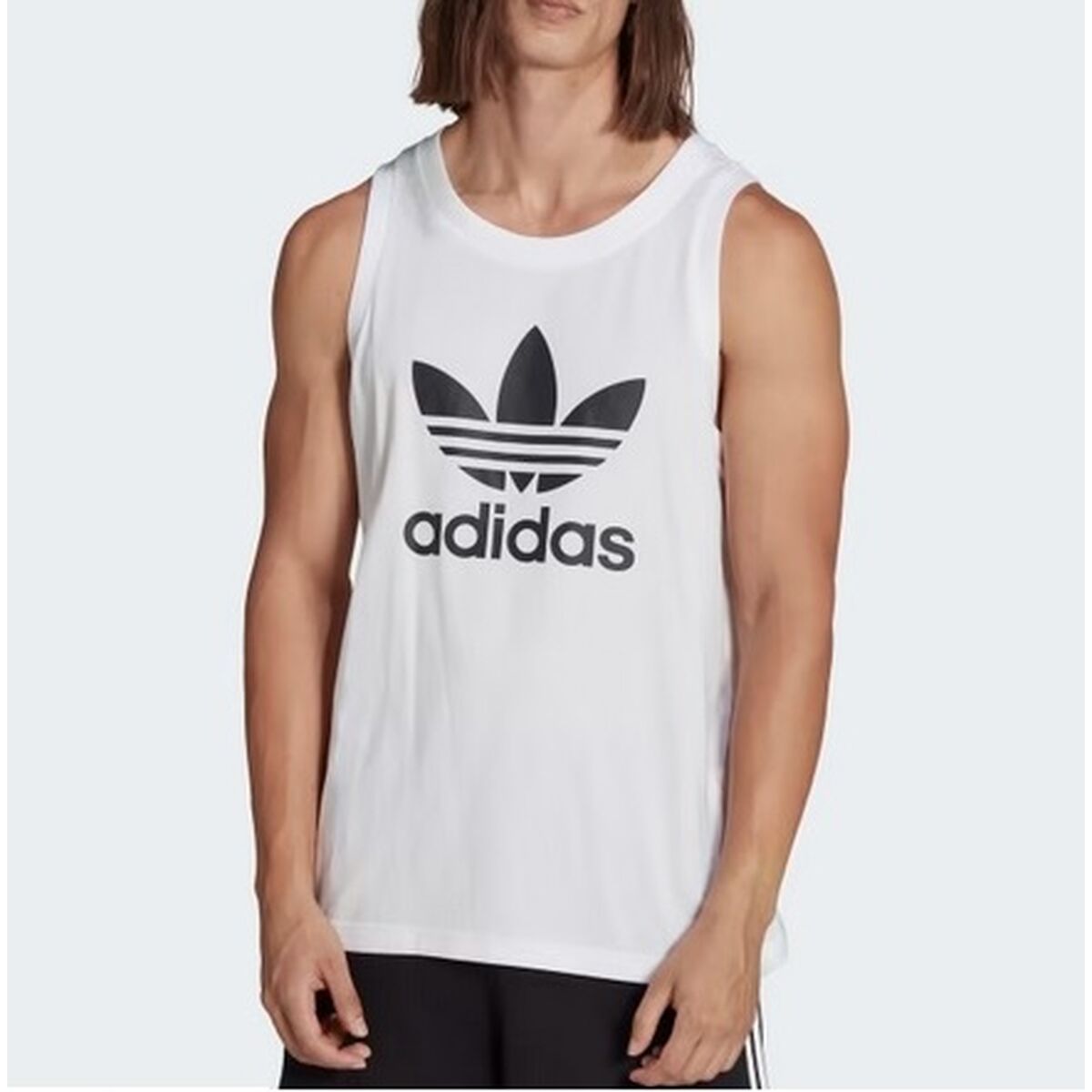 Мужская футболка без рукавов Adidas  TREFOIL TANK IA4808  Белый-4
