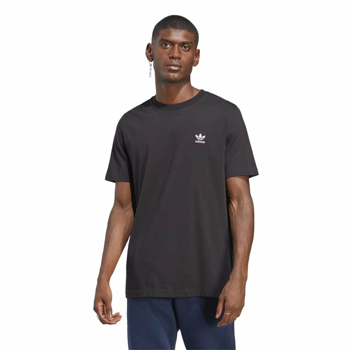 Футболка с коротким рукавом мужская Adidas ESSENTIAL TEE IA4873 Чёрный