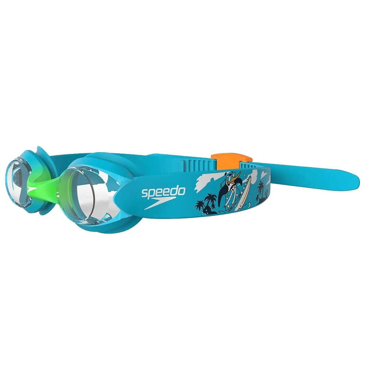 Детские очки для плавания Speedo 8-1211514638 Синий Один размер-2