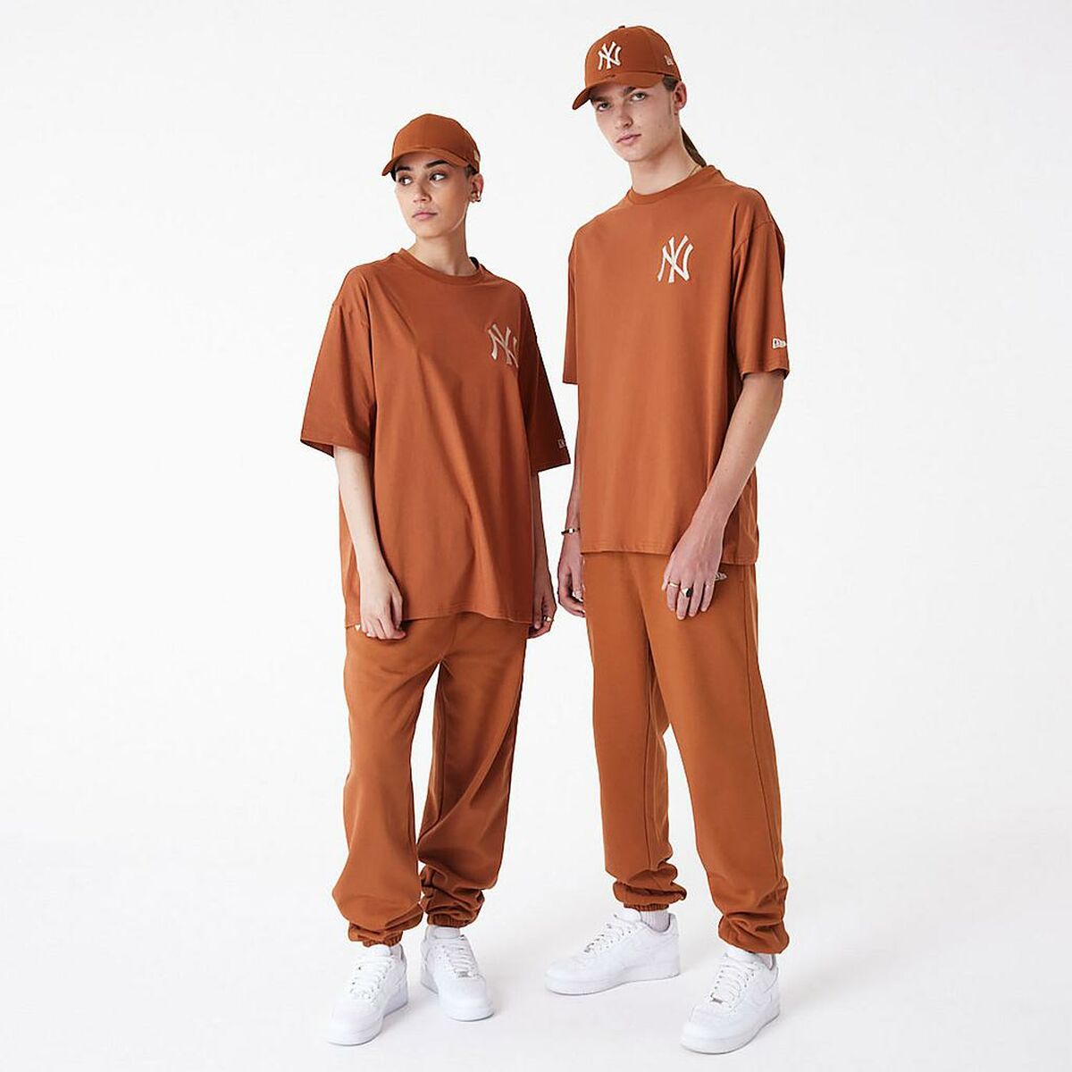 Men's Short Sleeve New Era LEAGUE ESSNTLS LC OS TEE NEYYAN 60435552 Orange-2