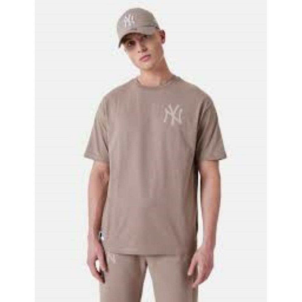 Men's Short Sleeve T-Shirt New Era ESSNTLS LC OS TEE NEYYAN 60435555 Grey-2