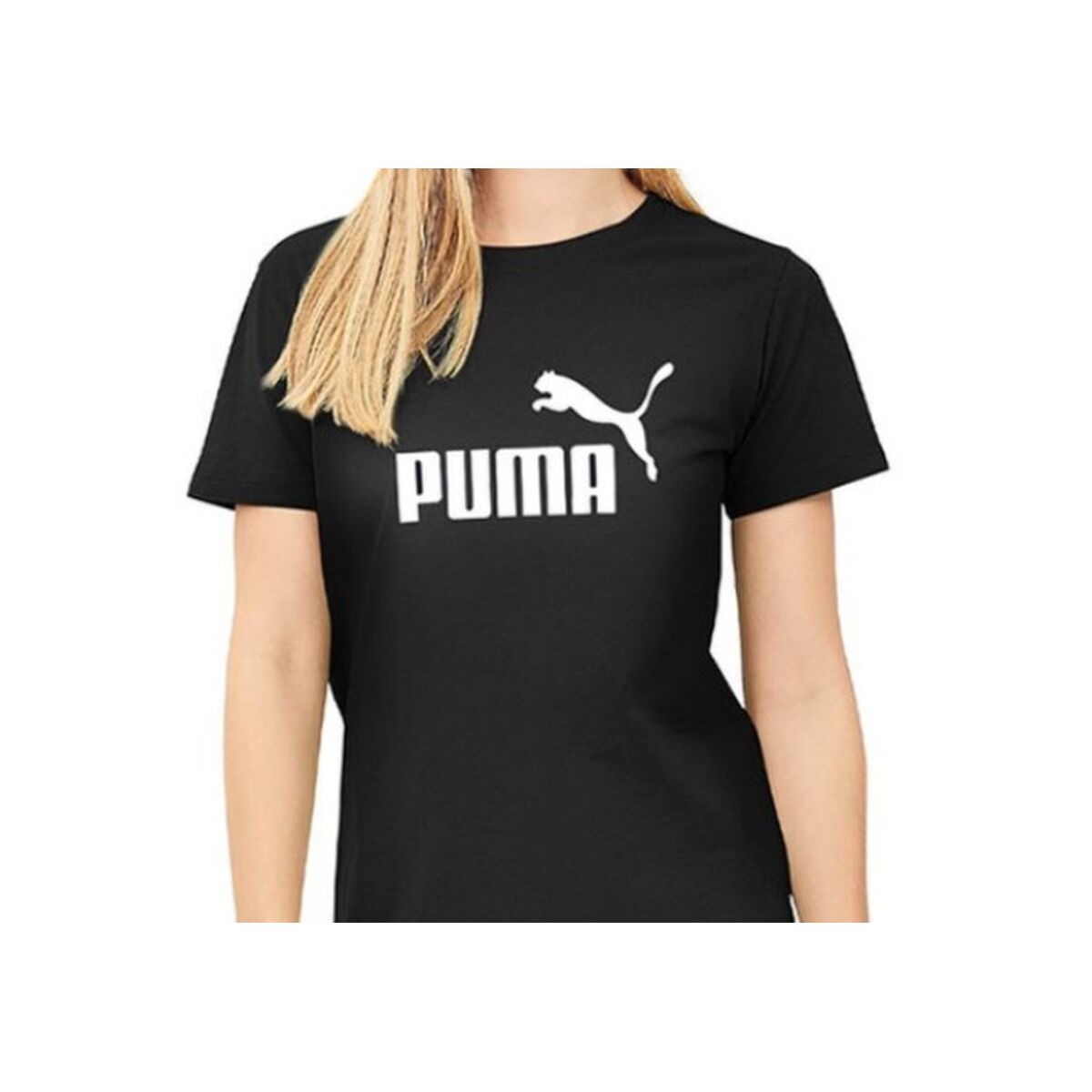 Მოკლე ყდის მაისური Puma LOGO TEE 586774 Black-2