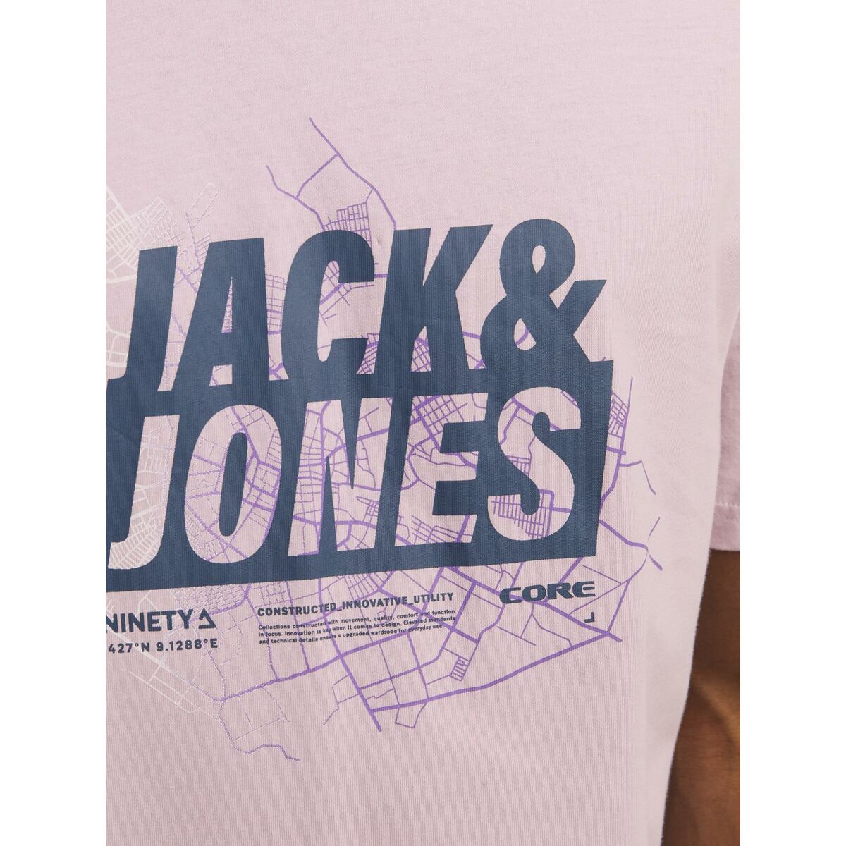 短袖球衣男子Jack&Jones JCOMAP SUMMER LOGO 12257908粉红色-2
