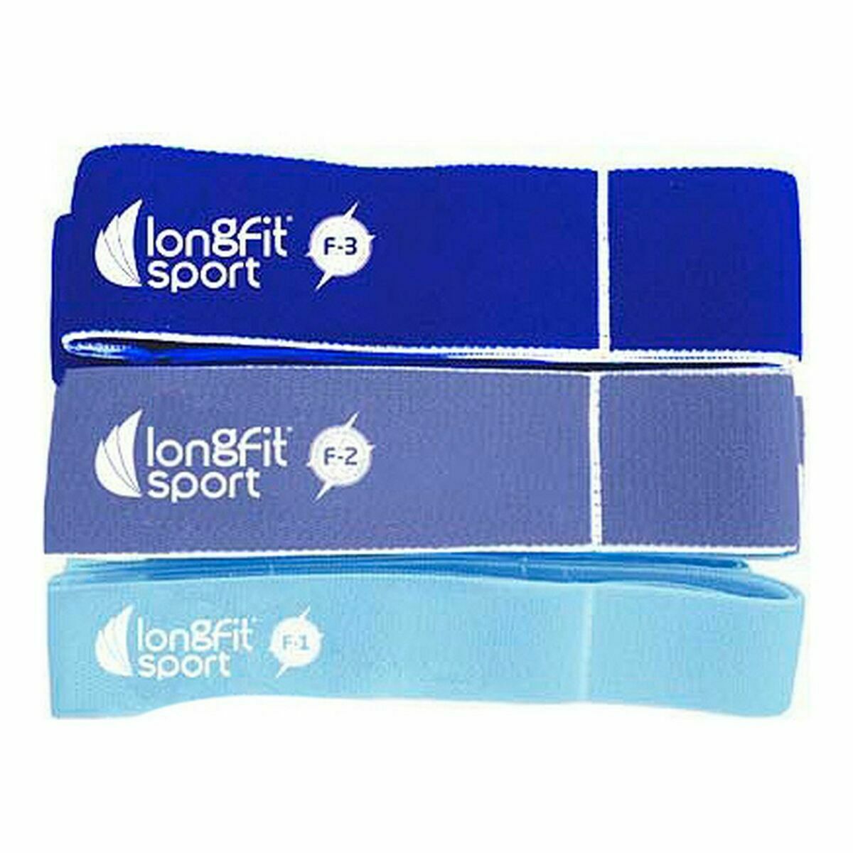 Эластичные ленты LongFit Sport   Синий 3 Предметы (6 штук)-2