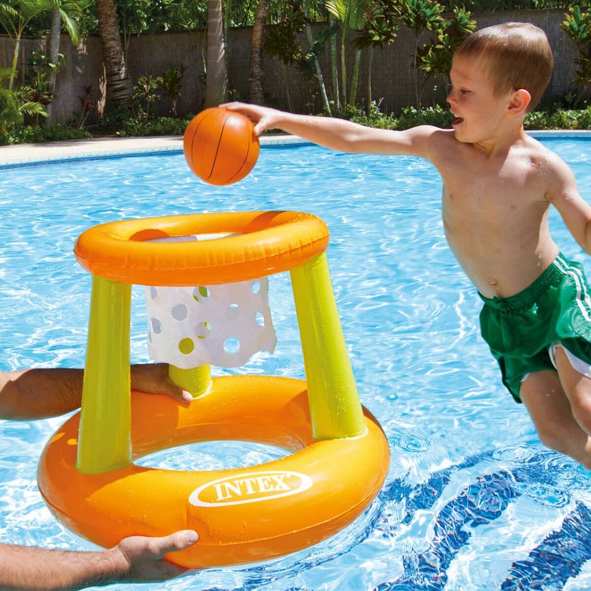 Надувной игра Intex Оранжевый Зеленый Баскетбольная корзина 67 x 55 cm-3