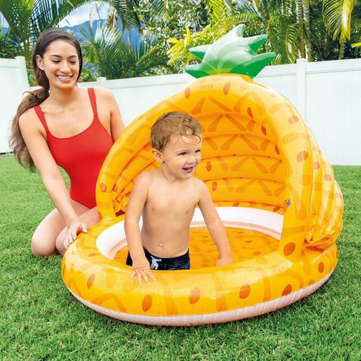 Надувной бассейн Intex Pineapple (102 x 94 cm)-3