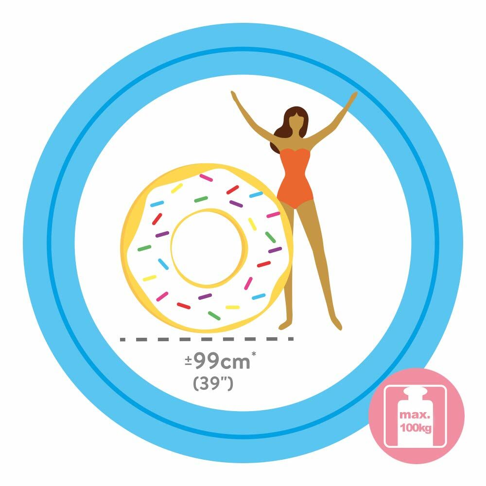 Надувное колесо Intex Donut Белый 99 x 25 cm-2