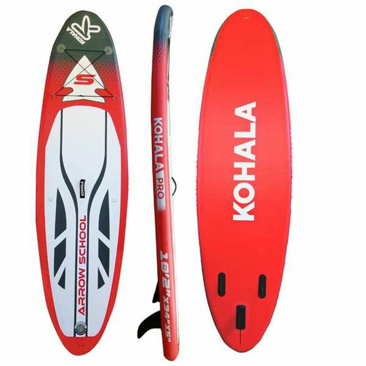 Tabla de padel-surf Kohala Arrow School Rojo 15 PSI 310 x 84 x 12 cm (310 x 84 x 12 cm)
