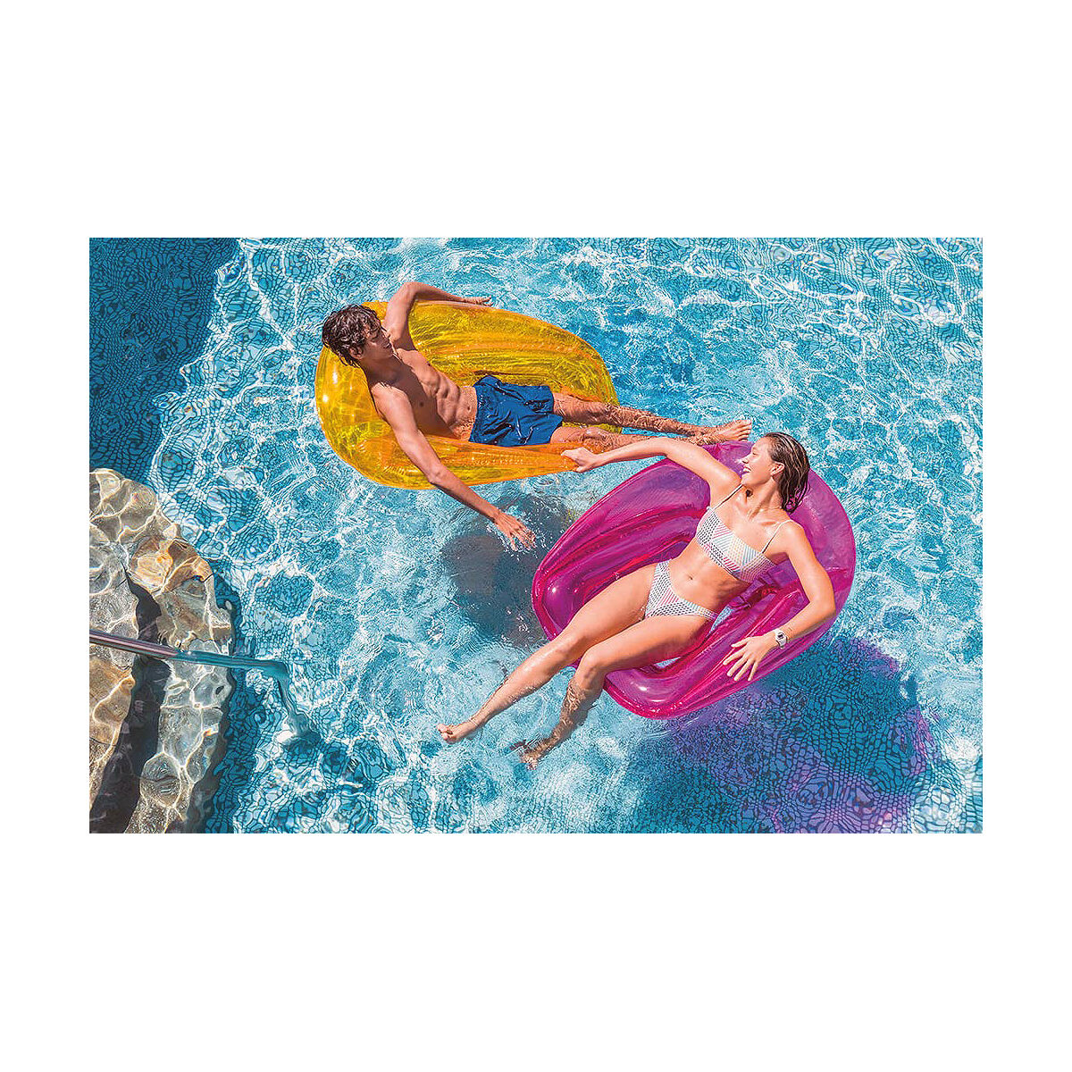Надувной круг Intex Lounge 104 x 102 cm PVC-2