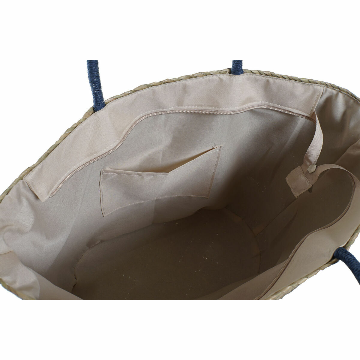 Пляжная сумка DKD Home Decor 49 x 18 x 37 cm Натуральный Оранжевый Тёмно Синий (2 штук)-3