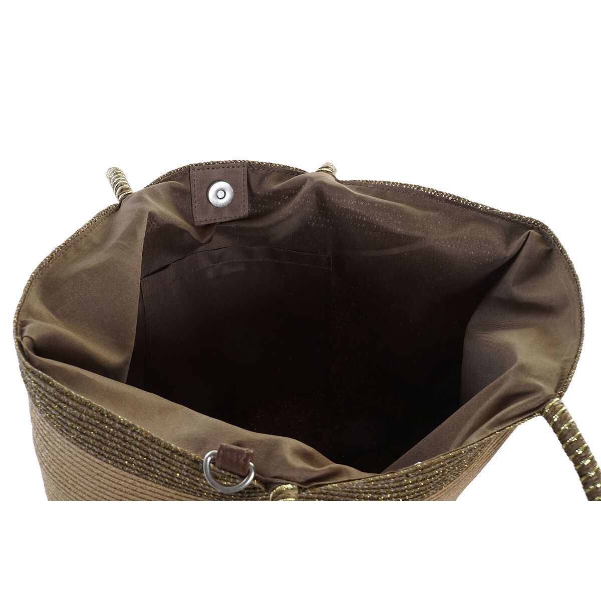 Пляжная сумка DKD Home Decor 43 x 10 x 28 cm Бежевый Коричневый Зеленый (2 штук)-5