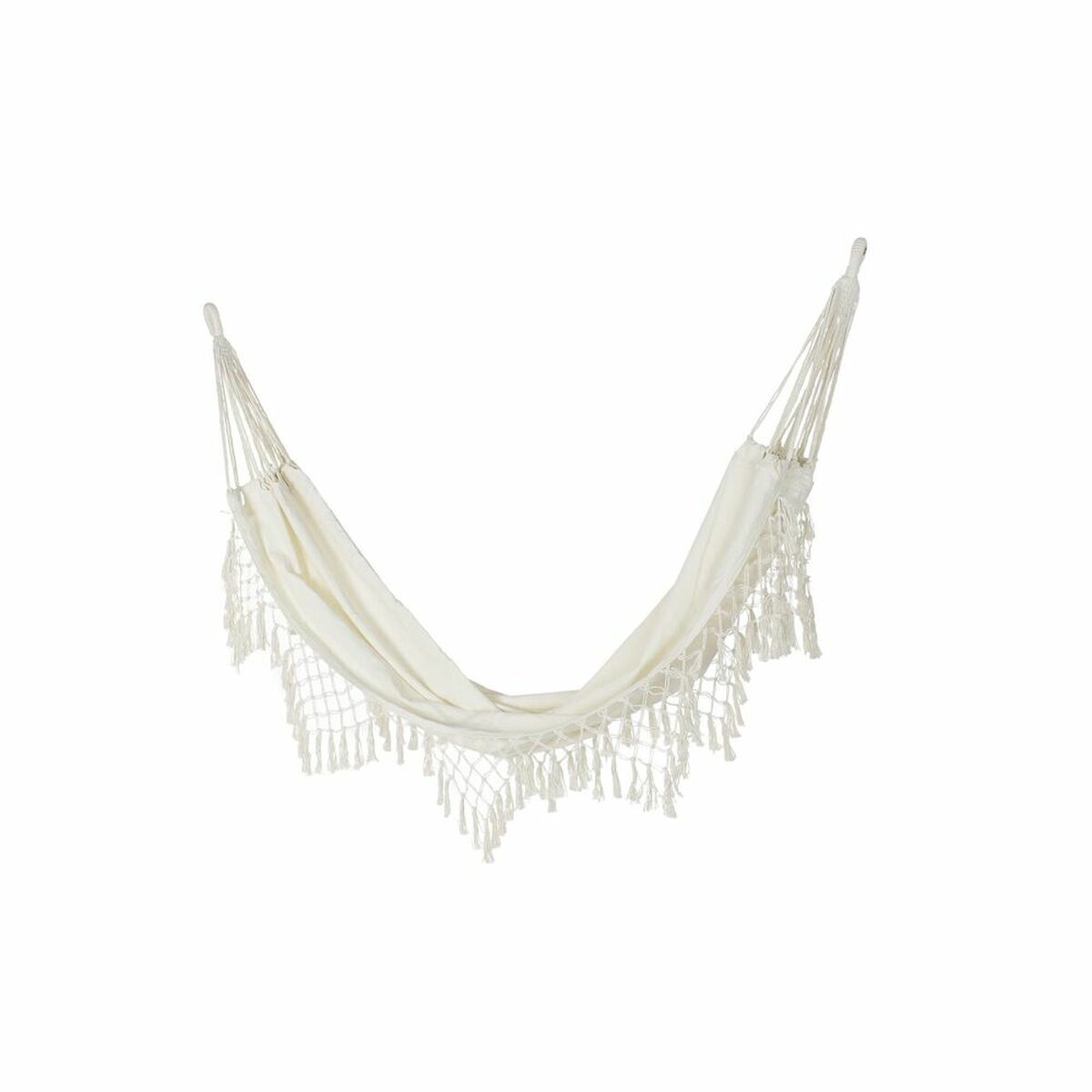 Гамак DKD Home Decor Бежевый полиэстер Хлопок Алюминий (285 x 130 cm)-5