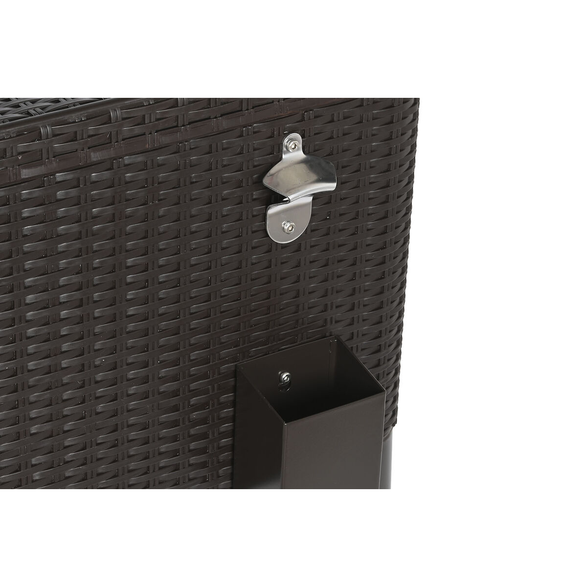 Переносной Холодильник DKD Home Decor Коричневый Металл синтетический ротанг 76 L 83 x 48 x 86 cm-2