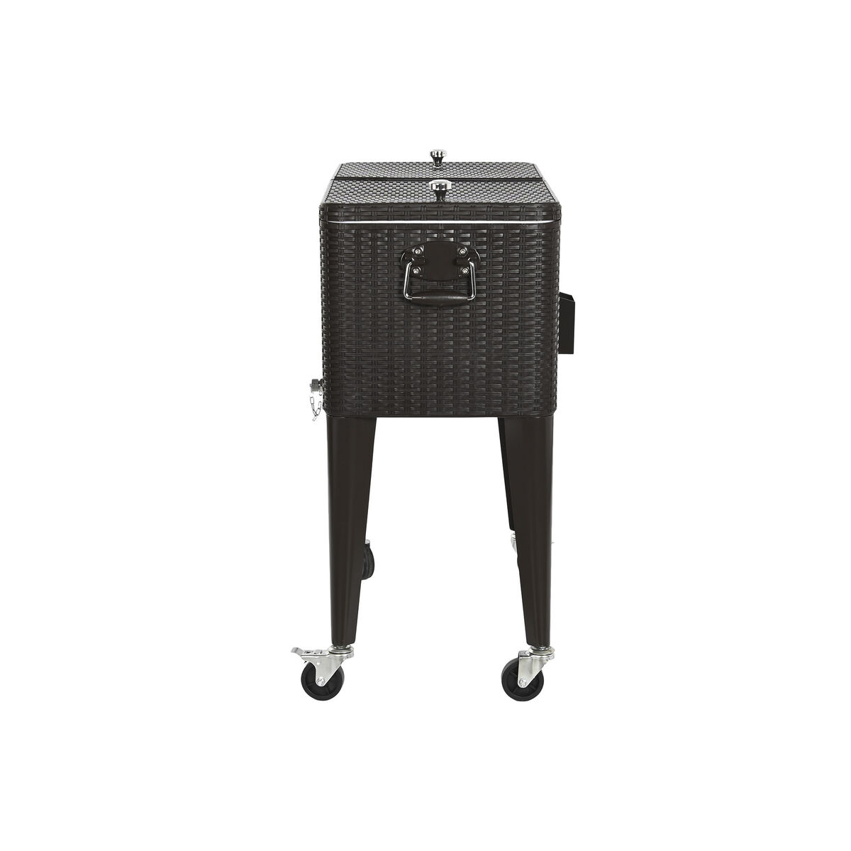Переносной Холодильник DKD Home Decor Коричневый Металл синтетический ротанг 76 L 83 x 48 x 86 cm-8