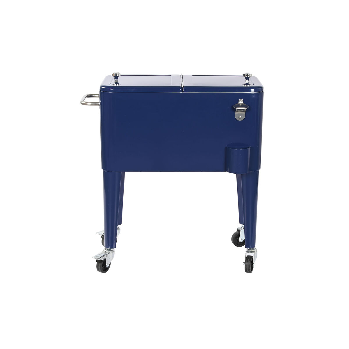 Переносной Холодильник Home ESPRIT Тёмно Синий Сталь полипропилен 56 L 74 x 43 x 80 cm-4