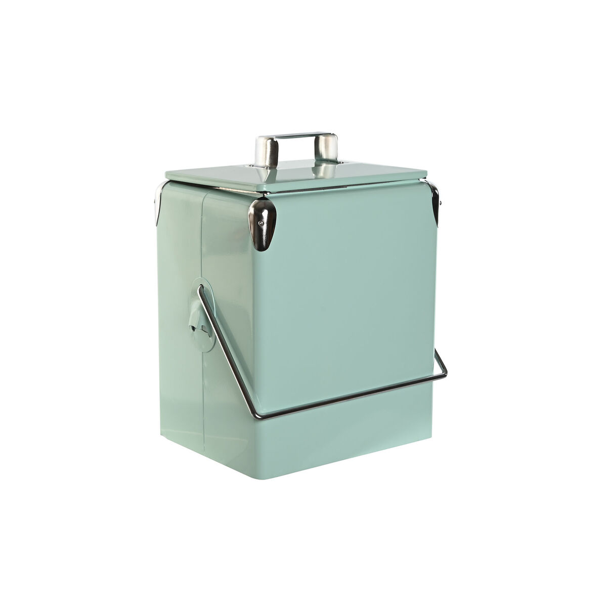 Переносной Холодильник Home ESPRIT Зеленый PVC Металл Сталь полипропилен 17 L 32 x 24 x 43 cm-2