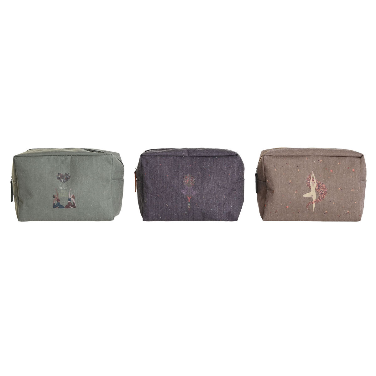 Дорожный несессер DKD Home Decor Коричневый Зеленый Бордовый 20 x 8 x 14 cm-4
