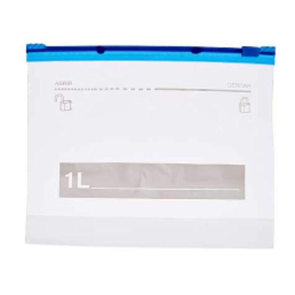 Набор многоразовых пищевых пакетов ziplock 20 x 17 cm Прозрачный полиэтилен 1 L (21 штук)-3