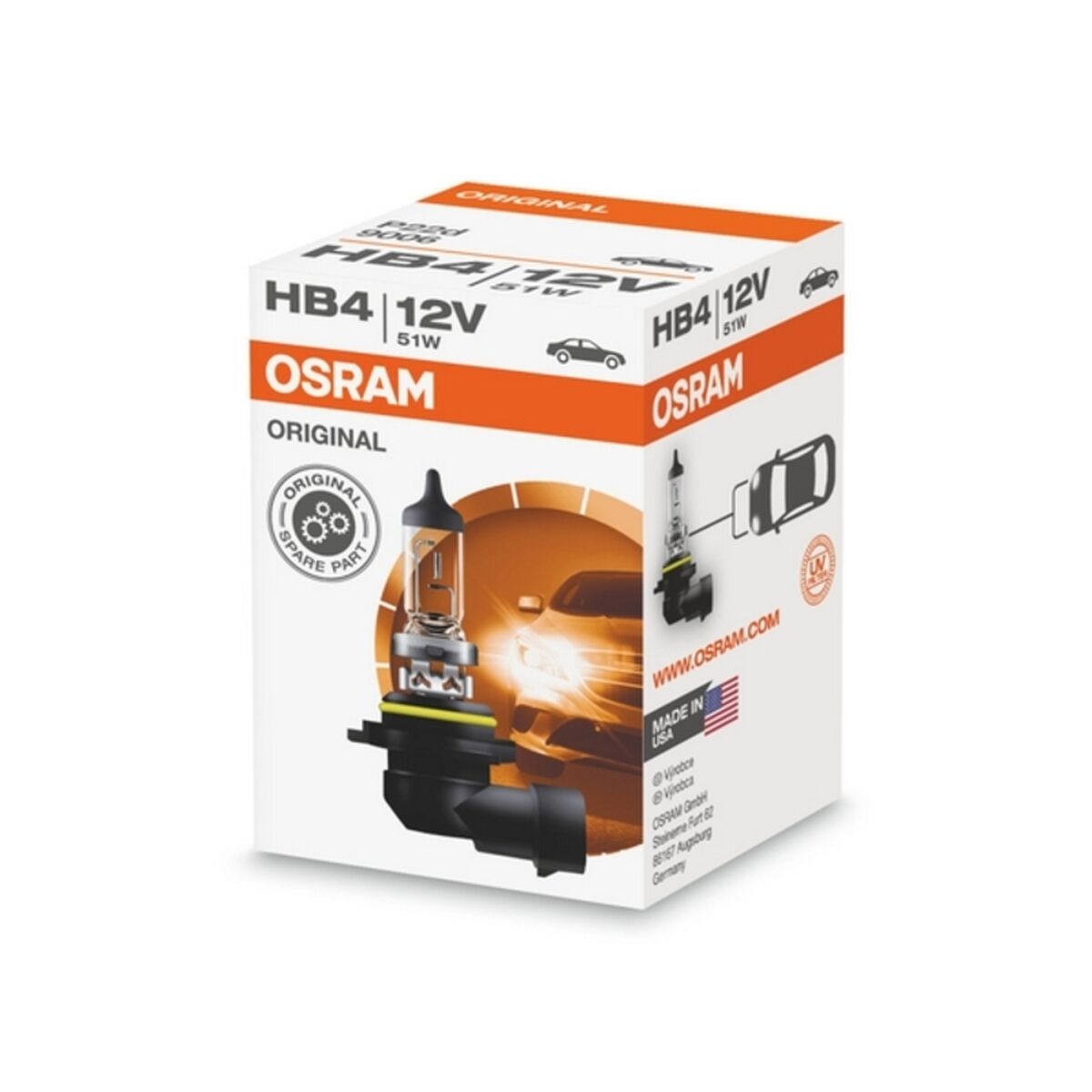 Автомобильная лампа OS9006-01B Osram OS9006-01B HB4 51W 12V-4