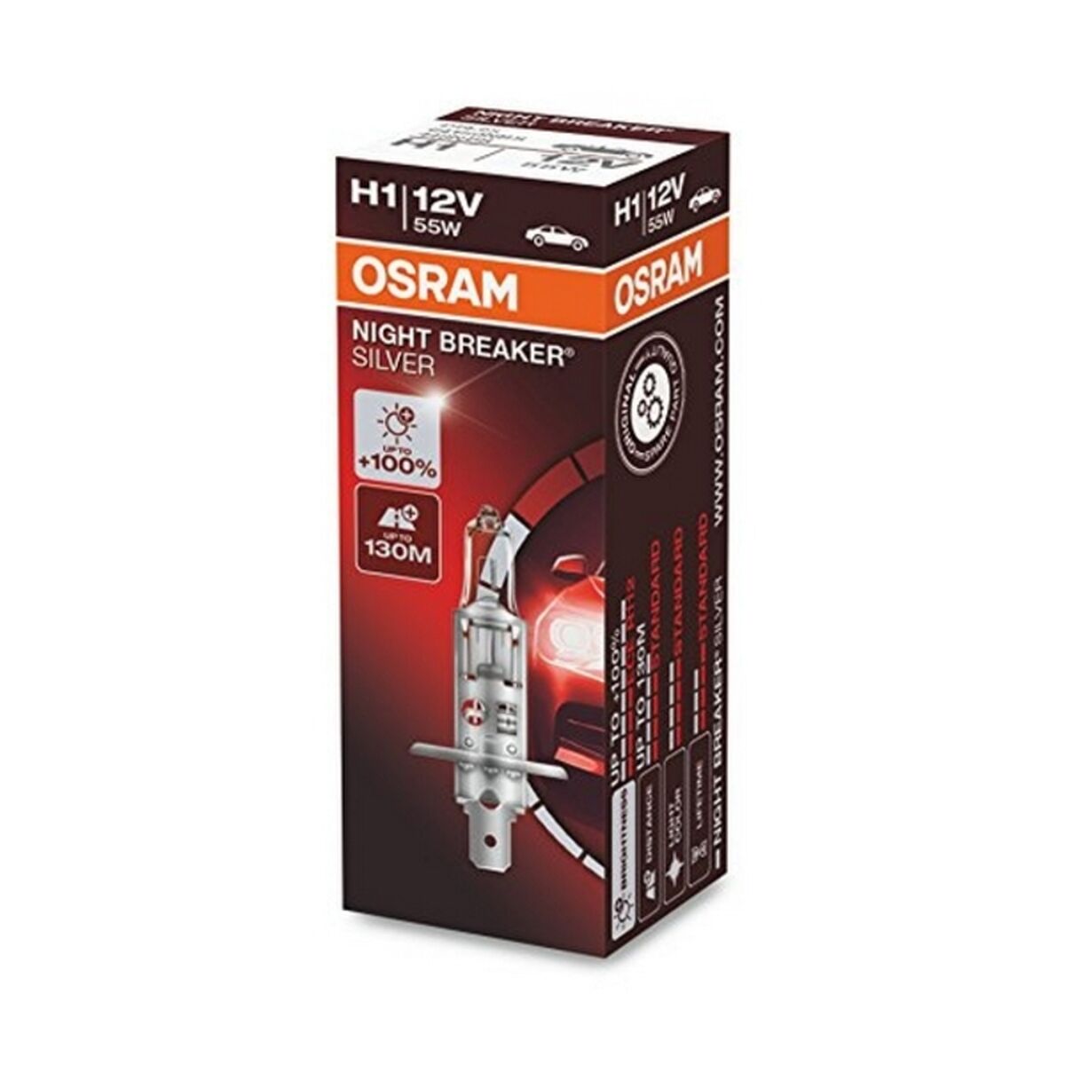 Автомобильная лампа Osram 64150NBS H1 12V 55W-5