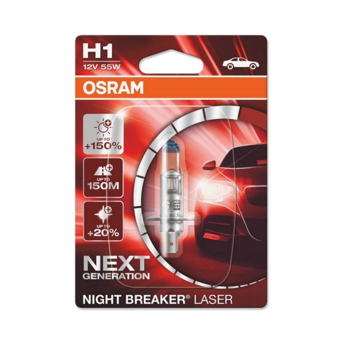 Автомобильная лампа Osram 64150NL H1 12V 55W-3