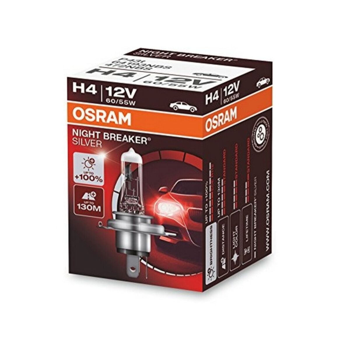 Автомобильная лампа Osram 64193NBS H4 60/55W 12V-5