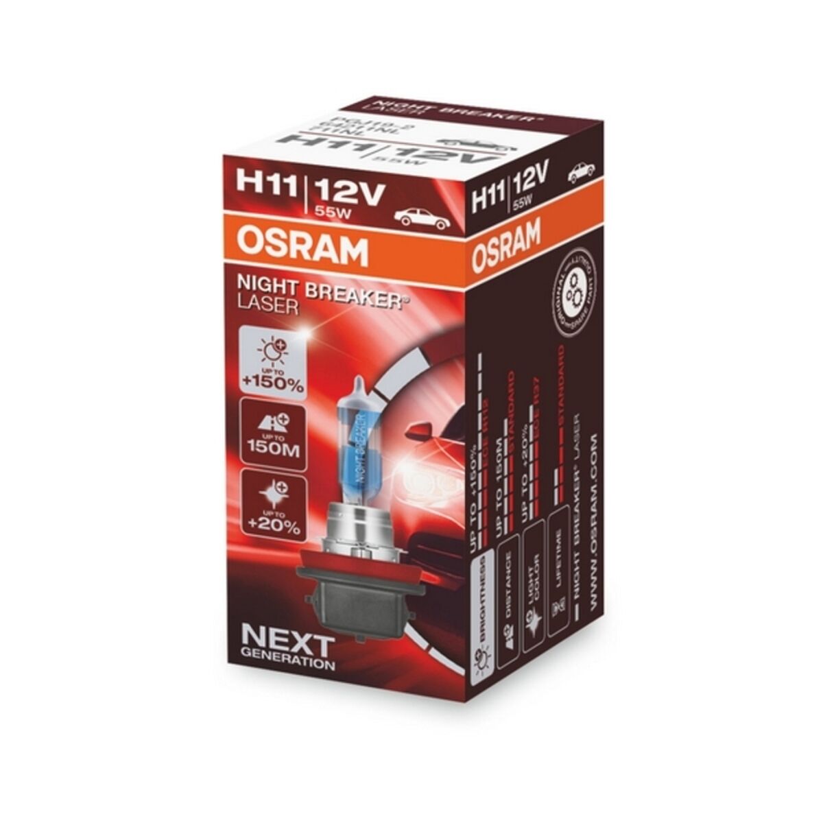 Автомобильная лампа Osram 64211NL H11 12V 55W 3200K-2