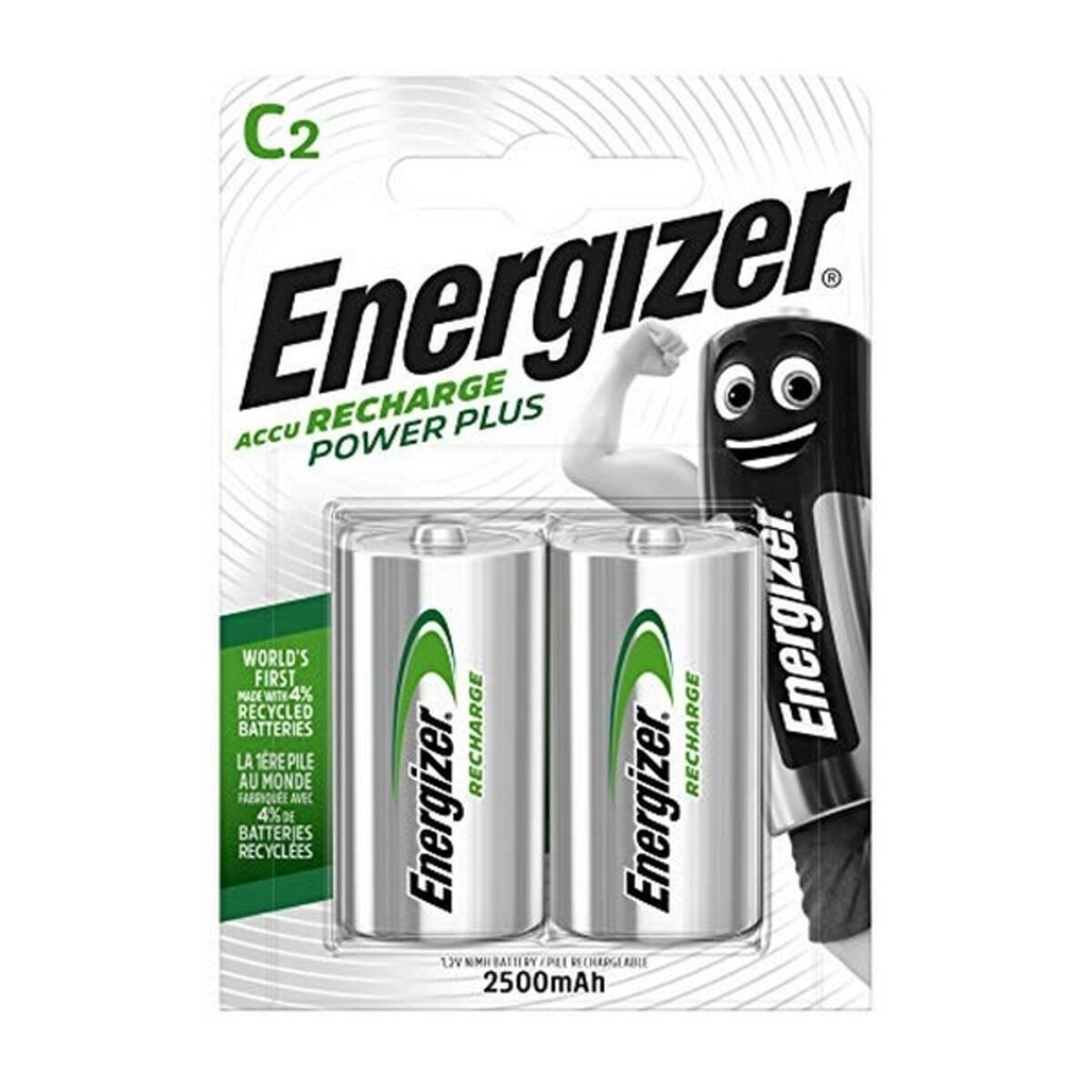 Аккумуляторные батарейки Energizer ENGRCC2500 1,2 V C HR14-4