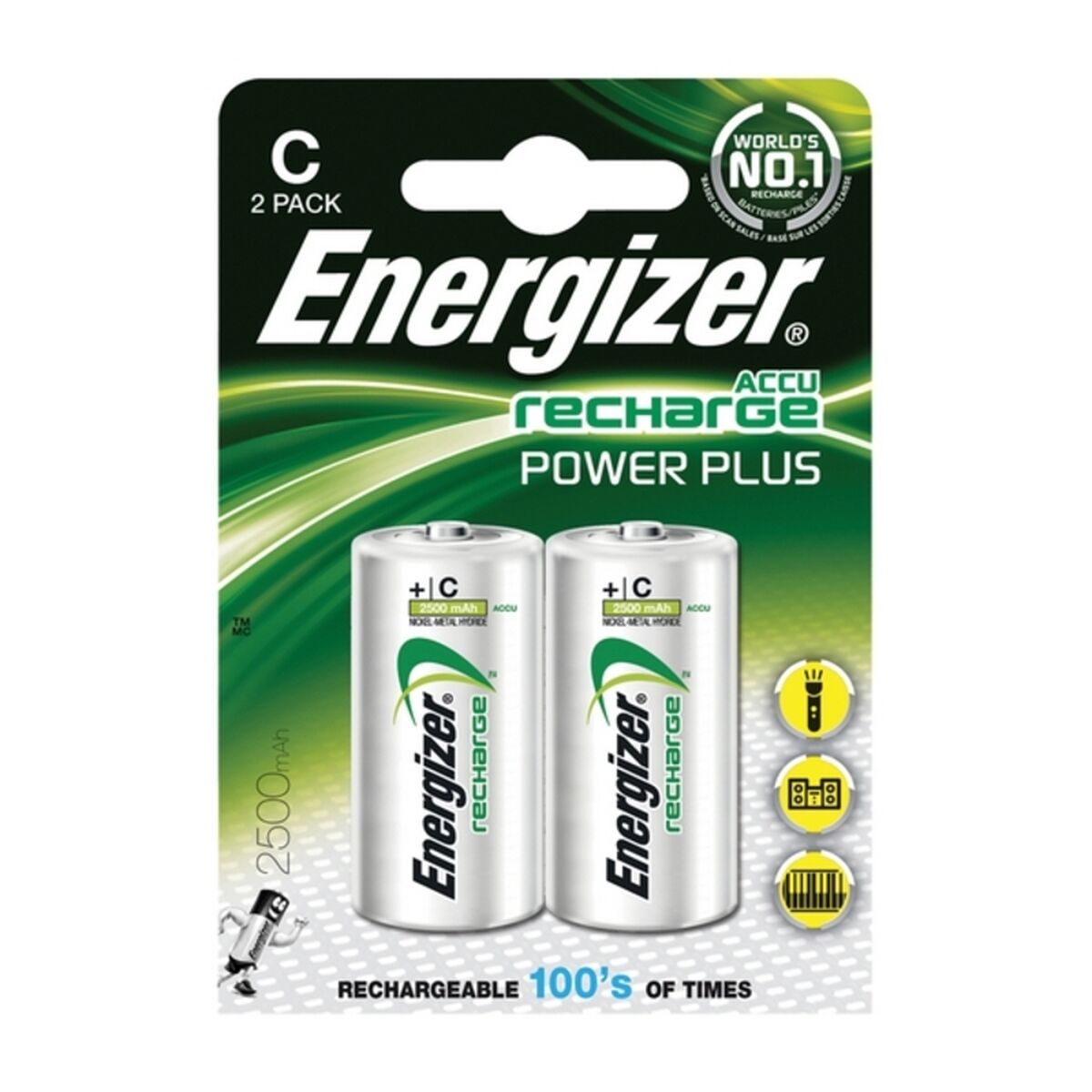 Аккумуляторные батарейки Energizer ENGRCC2500 1,2 V C HR14-7