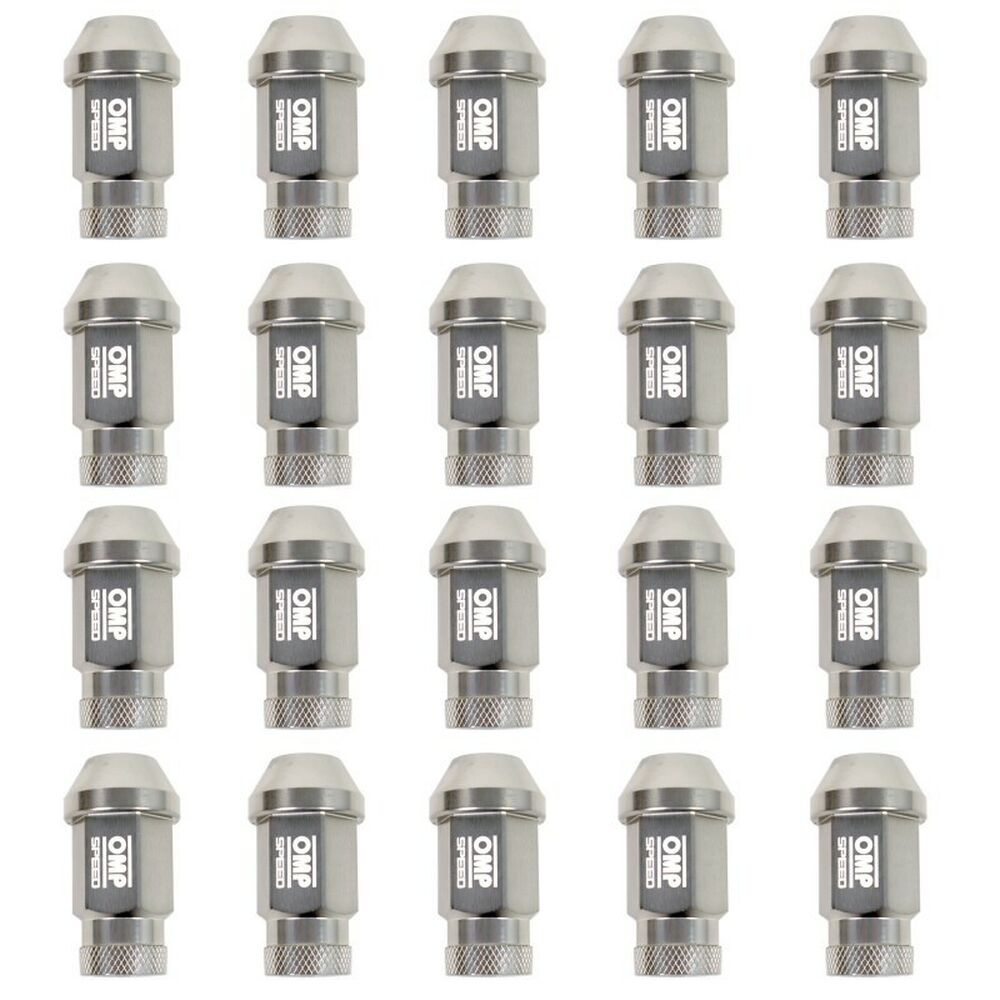 Set Nuts OMP 7075 Anthracite 20 uds M14 x 1.25-2