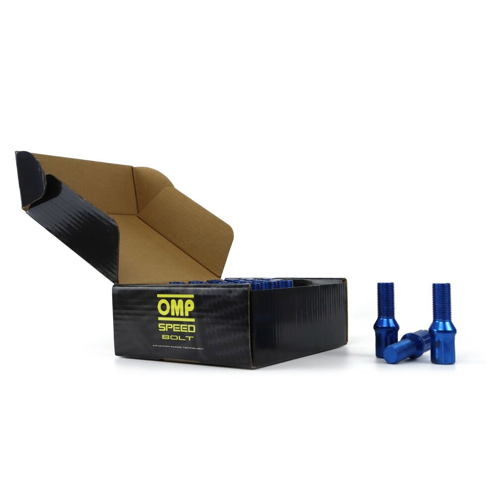 Set Гайки OMP 27 mm Синий 20 uds M14 x 1,25-3