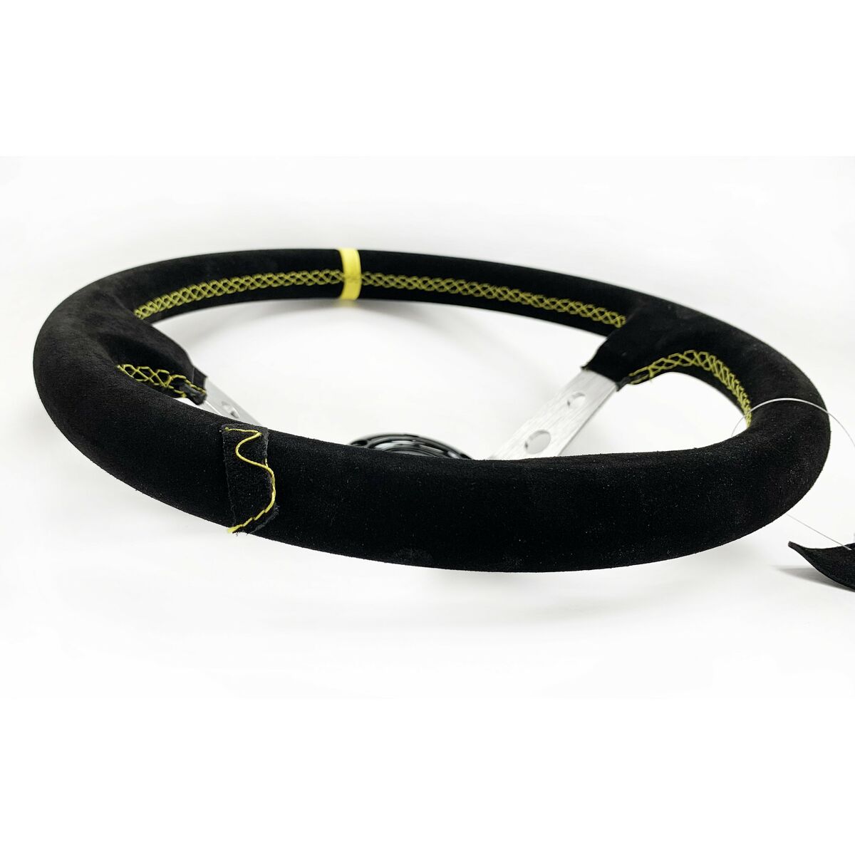 Racing steering wheel OCC Motorsport OCCVOL001 Black Ø 35 cm Suede-4