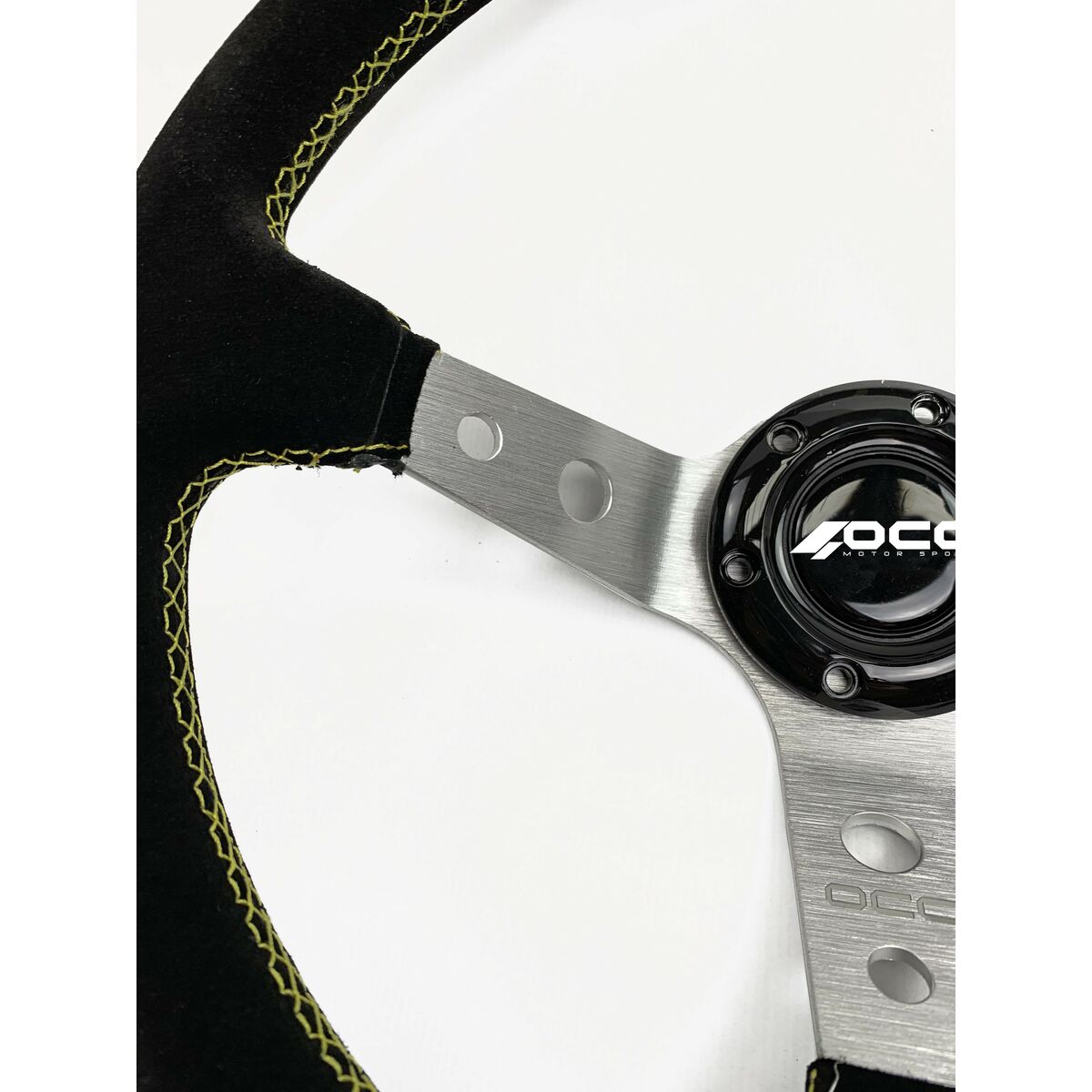 Racing steering wheel OCC Motorsport OCCVOL001 Black Ø 35 cm Suede-5