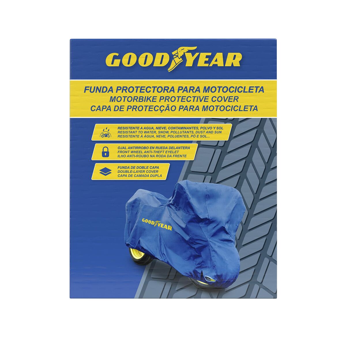 Goodyear Motorcycle Covers GOD7023 XXL Blue-3