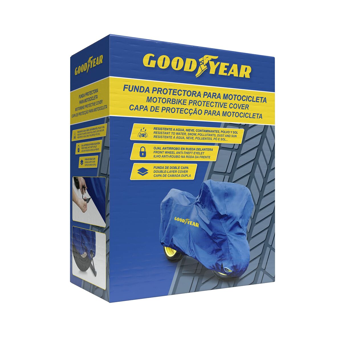 Goodyear Motorcycle Covers GOD7023 XXL Blue-4