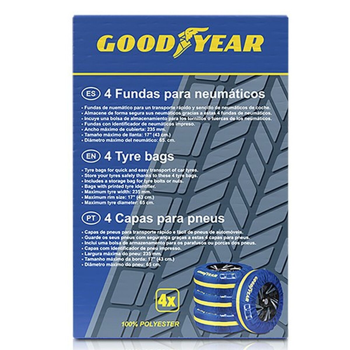 Комплект чехлов для шин Goodyear GOD6000 (4 штук)-3