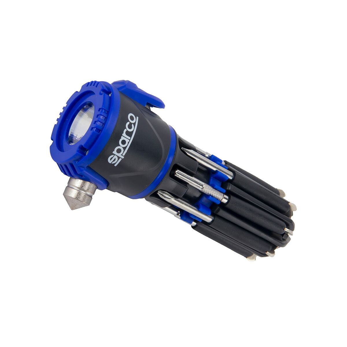 Аварийный молоток Sparco SPCT166 30 Lm Черный/Синий многоцелевой-7