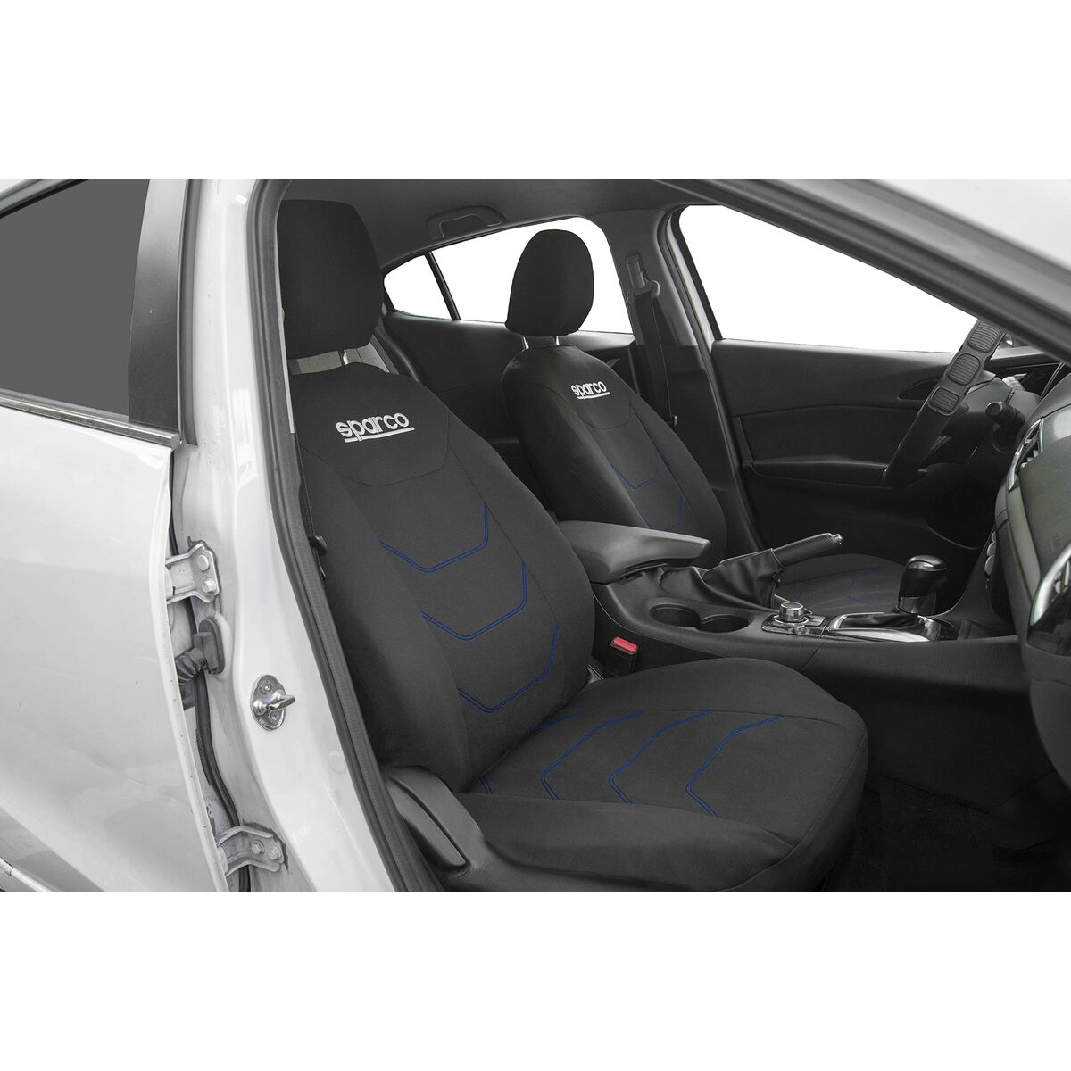 Sparco Corsa Seat Covers Kit Black/Blue-3